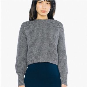 American Apparel Cropped Fisherman Pullover